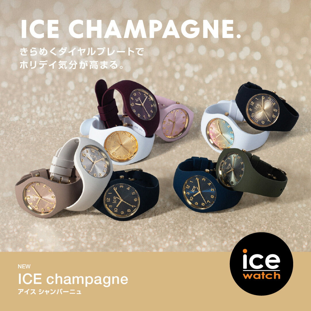 アイスウォッチ ICE-WATCH 腕時計 メンズ レディース アイスシャンパーニュ ICE champagne ブラックゴールドシェード スモール+ 025258【2025 新作】