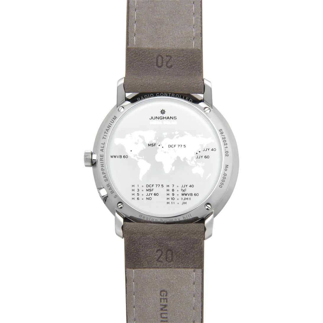 ユンハンス JUNGHANS Max Bill MEGA Solar マックス ビル メガ ソーラー 腕時計 メンズ 電波ソーラー 059 2021 02【60回分割手数料無料!】