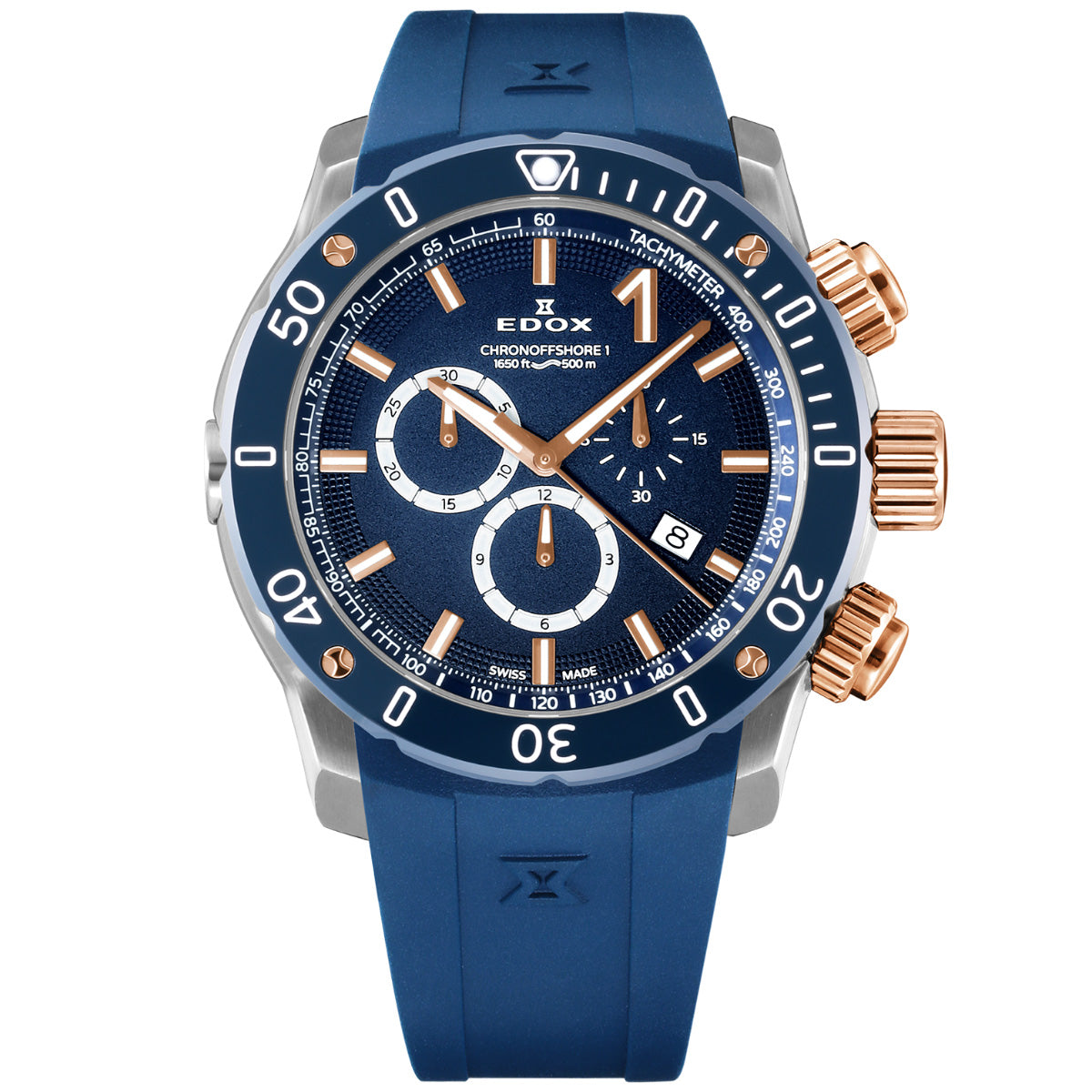 エドックス EDOX クロノオフショア1 クロノグラフ 腕時計 メンズ 10221-357RBU3-BUIR3 CHRONOFFSHORE-1【60回分割手数料無料!】
