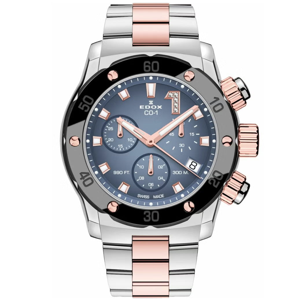 エドックス EDOX クロノオフショア1 クロノレディ 腕時計 レディース 10255-357RM-BUIDR CHRONOFFSHORE-1【60回分割手数料無料!】