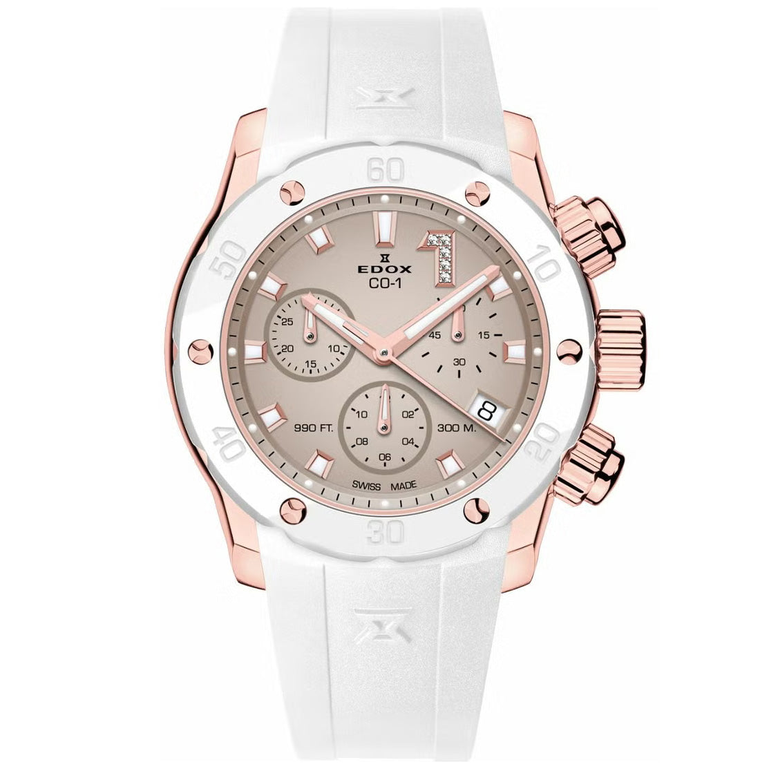 エドックス EDOX クロノオフショア1 クロノレディ 腕時計 レディース 10255-37RBCAB-BEIDR CHRONOFFSHORE-1【60回分割手数料無料!】