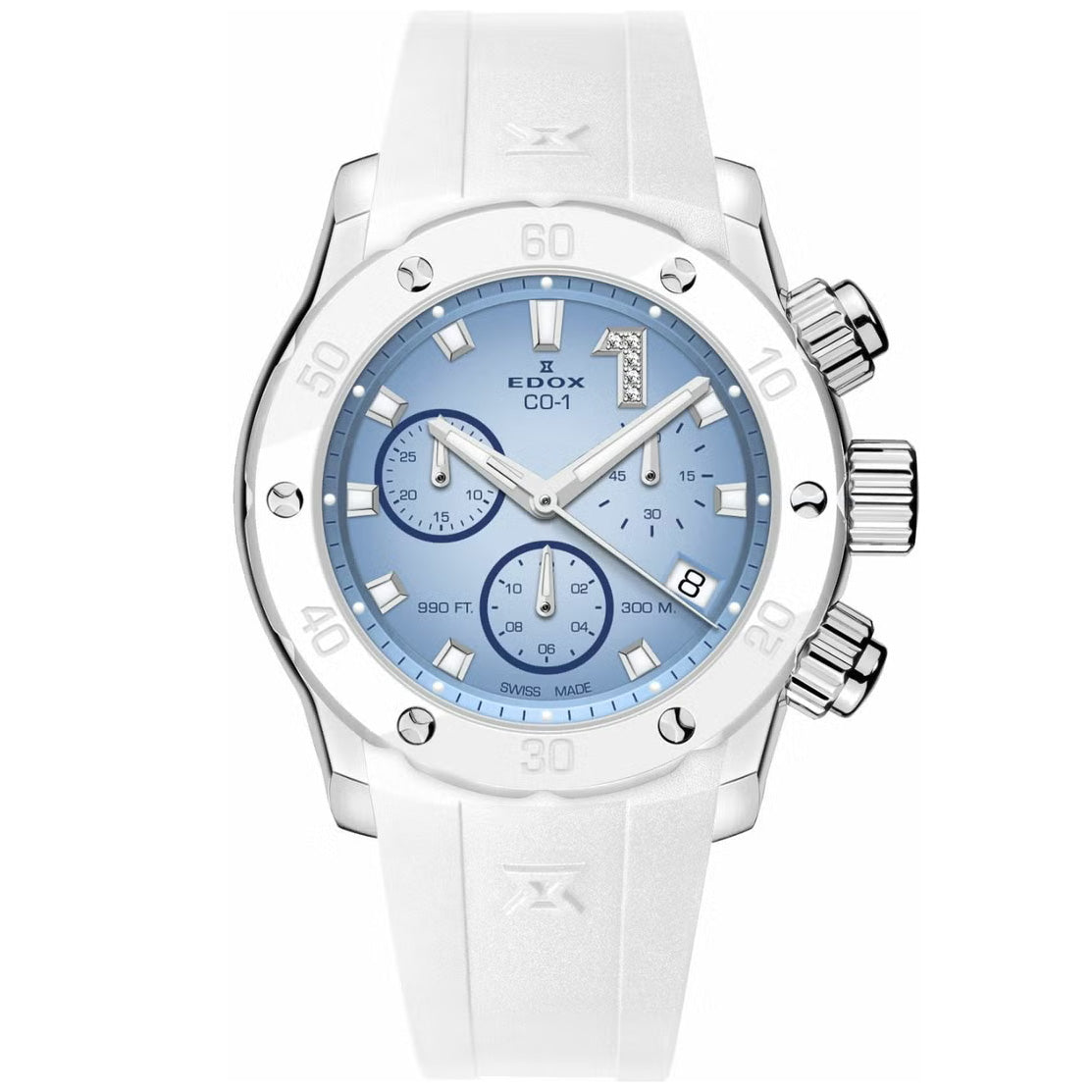 エドックス EDOX クロノオフショア1 クロノレディ 腕時計 レディース 10255-3BCAB-BUCIDN CHRONOFFSHORE-1【60回分割手数料無料!】