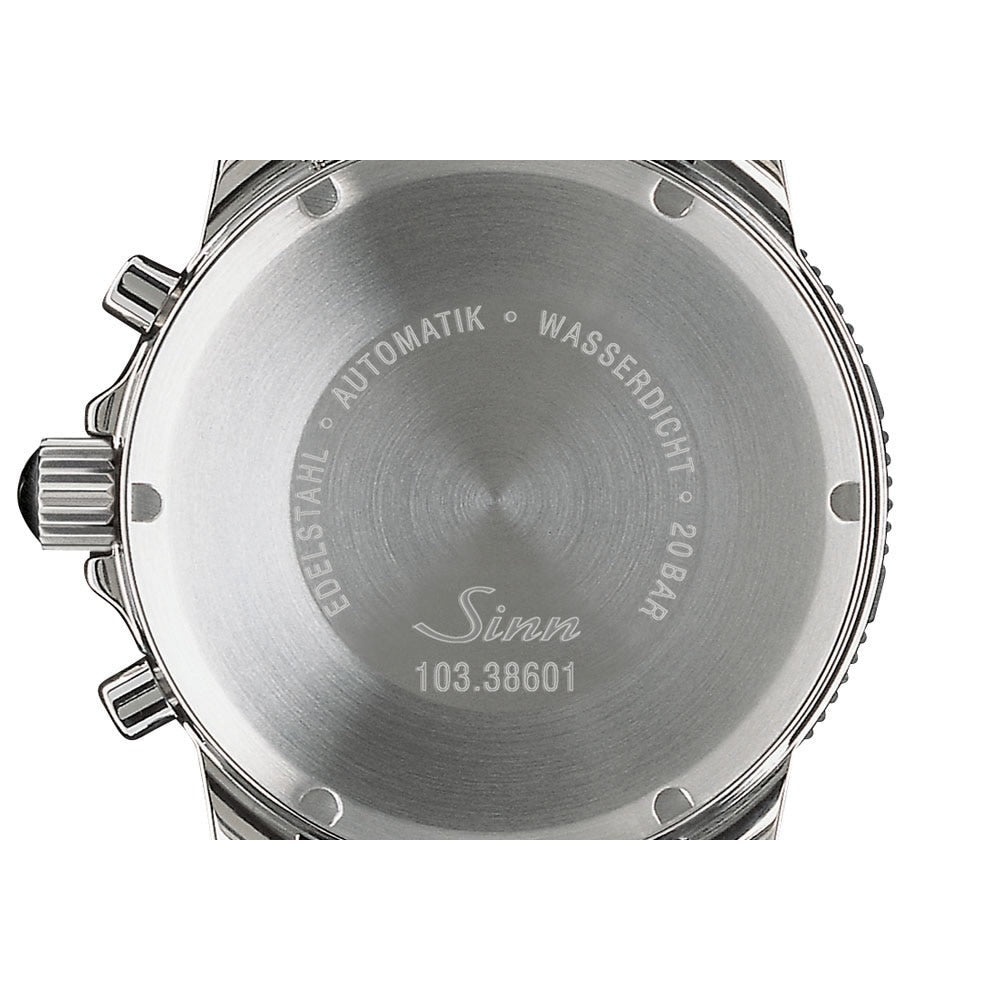 Sinn ジン 103.B.AUTO 自動巻き 腕時計 メンズ Chronographs クロノグラフ 新フォールディングクラスプ付きブレスレット ステンレススチール サテン ポリッシュ ドイツ製