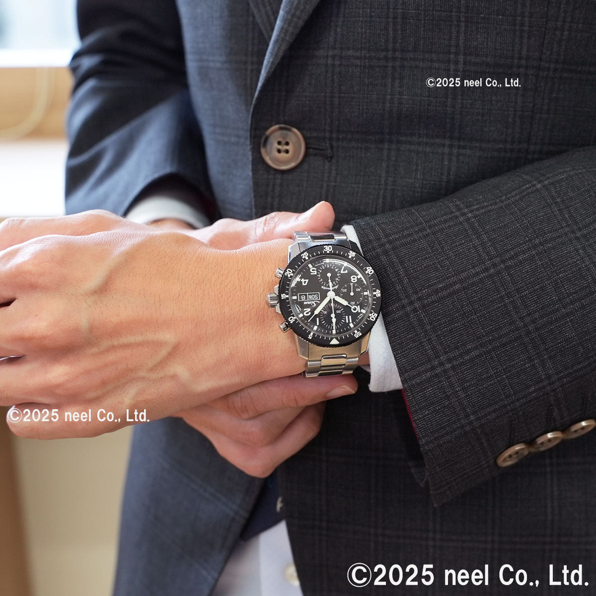 Sinn ジン 103.B.AUTO 自動巻き 腕時計 メンズ Chronographs クロノグラフ 新フォールディングクラスプ付きブレスレット ステンレススチール サテン ポリッシュ ドイツ製