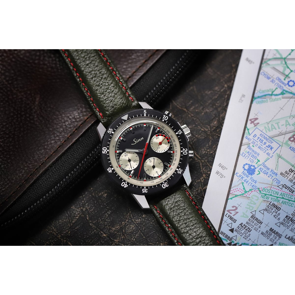 【60回分割手数料無料!】Sinn ジン 103.St.Ty.Hd 手巻き 限定 腕時計 Instrument Chronographs インストゥルメント クロノグラフ ボアレザー ドイツ製