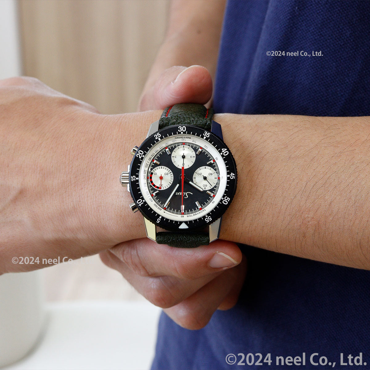 【60回分割手数料無料!】Sinn ジン 103.St.Ty.Hd 手巻き 限定 腕時計 Instrument Chronographs インストゥルメント クロノグラフ ボアレザー ドイツ製