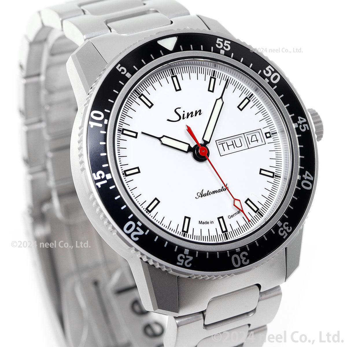 Sinn ジン 104.ST.SA.I.W.RS.M M 自動巻き 腕時計 メンズ 限定モデル マット仕上げブレスレット ドイツ製 限定200本【60回分割手数料無料!】