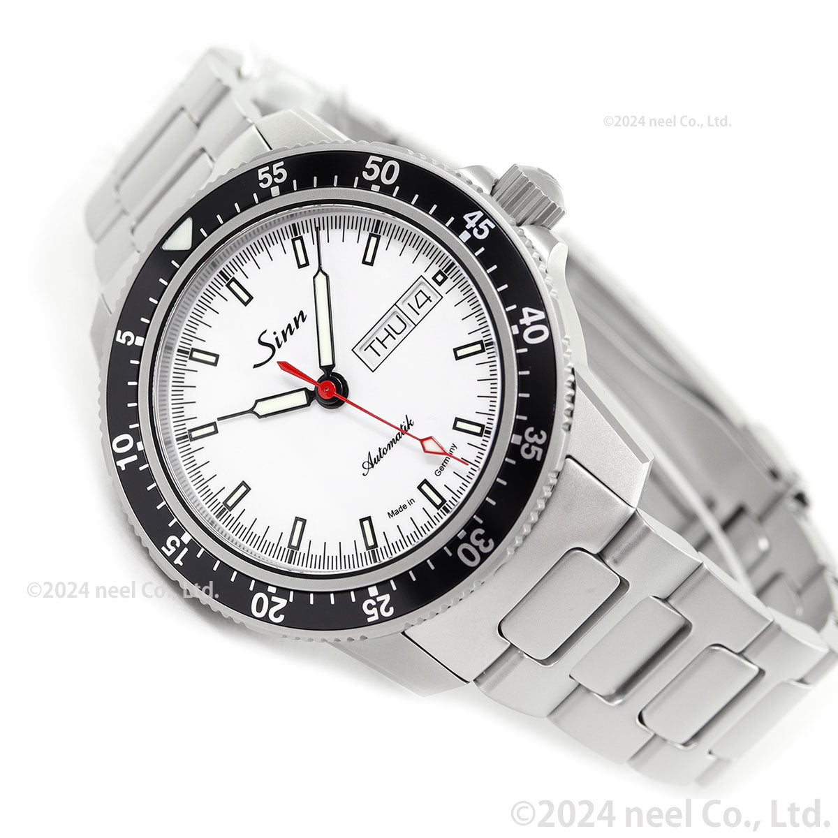 Sinn ジン 104.ST.SA.I.W.RS.M M 自動巻き 腕時計 メンズ 限定モデル マット仕上げブレスレット ドイツ製 限定200本【60回分割手数料無料!】
