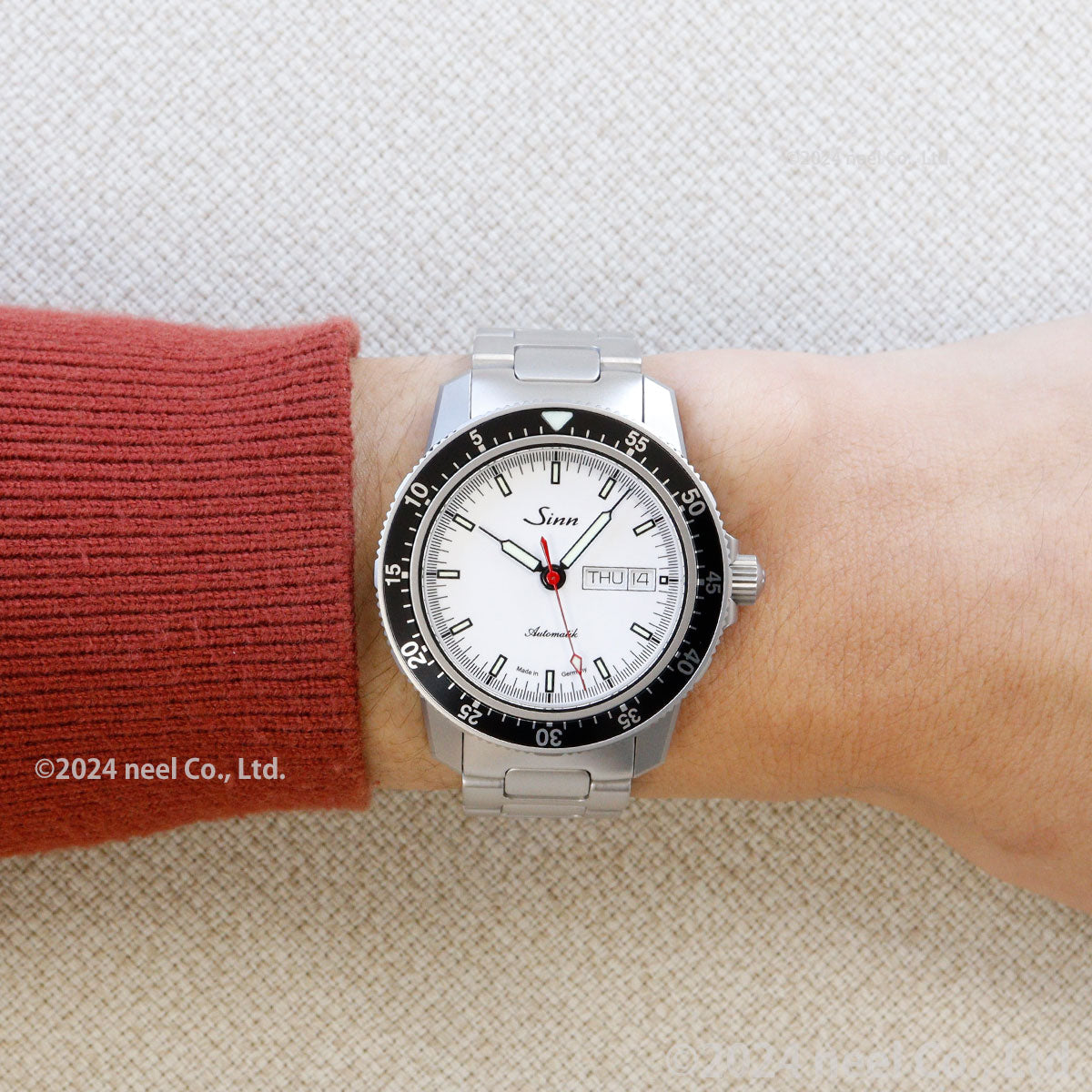 Sinn ジン 104.ST.SA.I.W.RS.M M 自動巻き 腕時計 メンズ 限定モデル マット仕上げブレスレット ドイツ製 限定200本【60回分割手数料無料!】