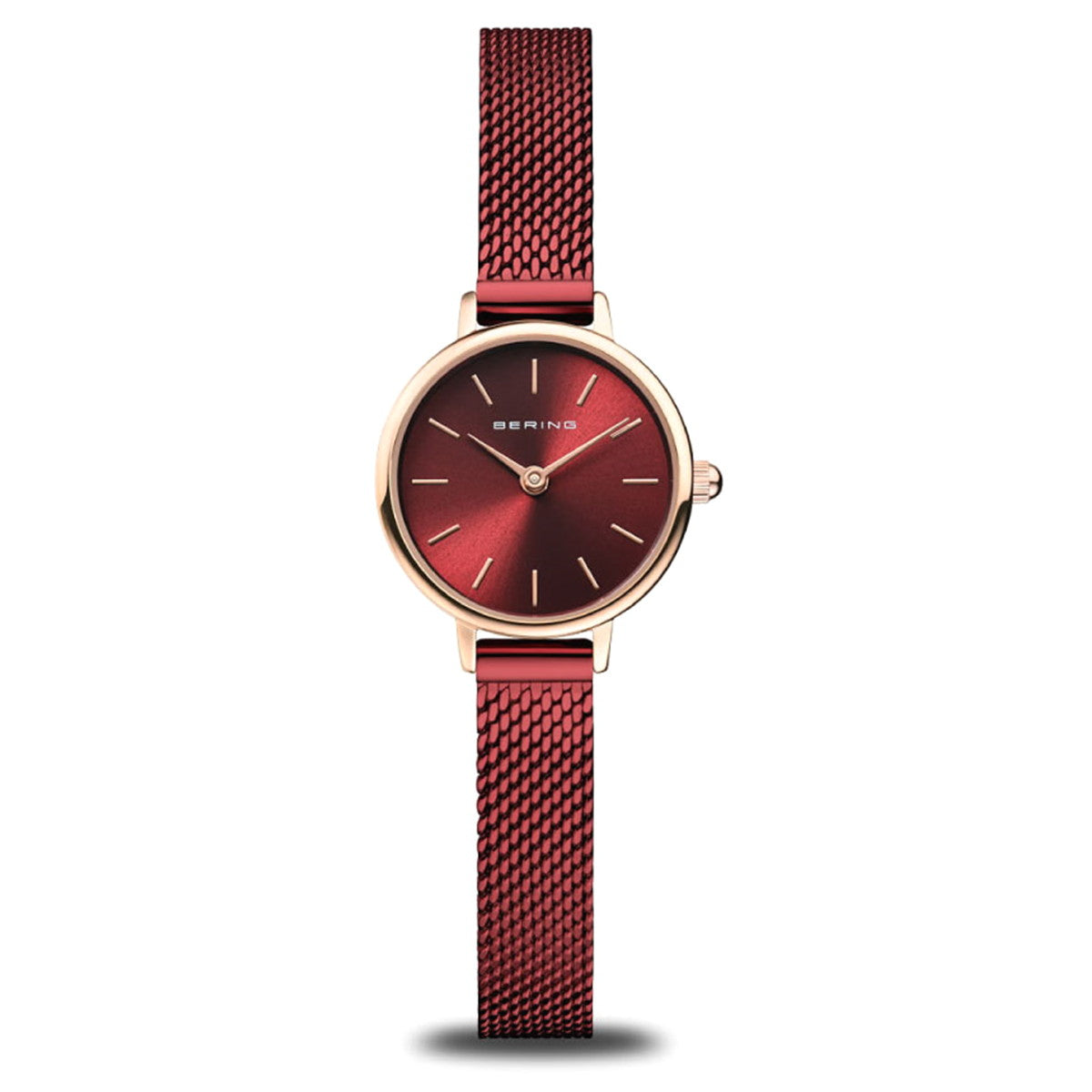 ベーリング BERING 腕時計 レディース クラシック ミニ レッド Classic Mini 11022-363【2025 新作】