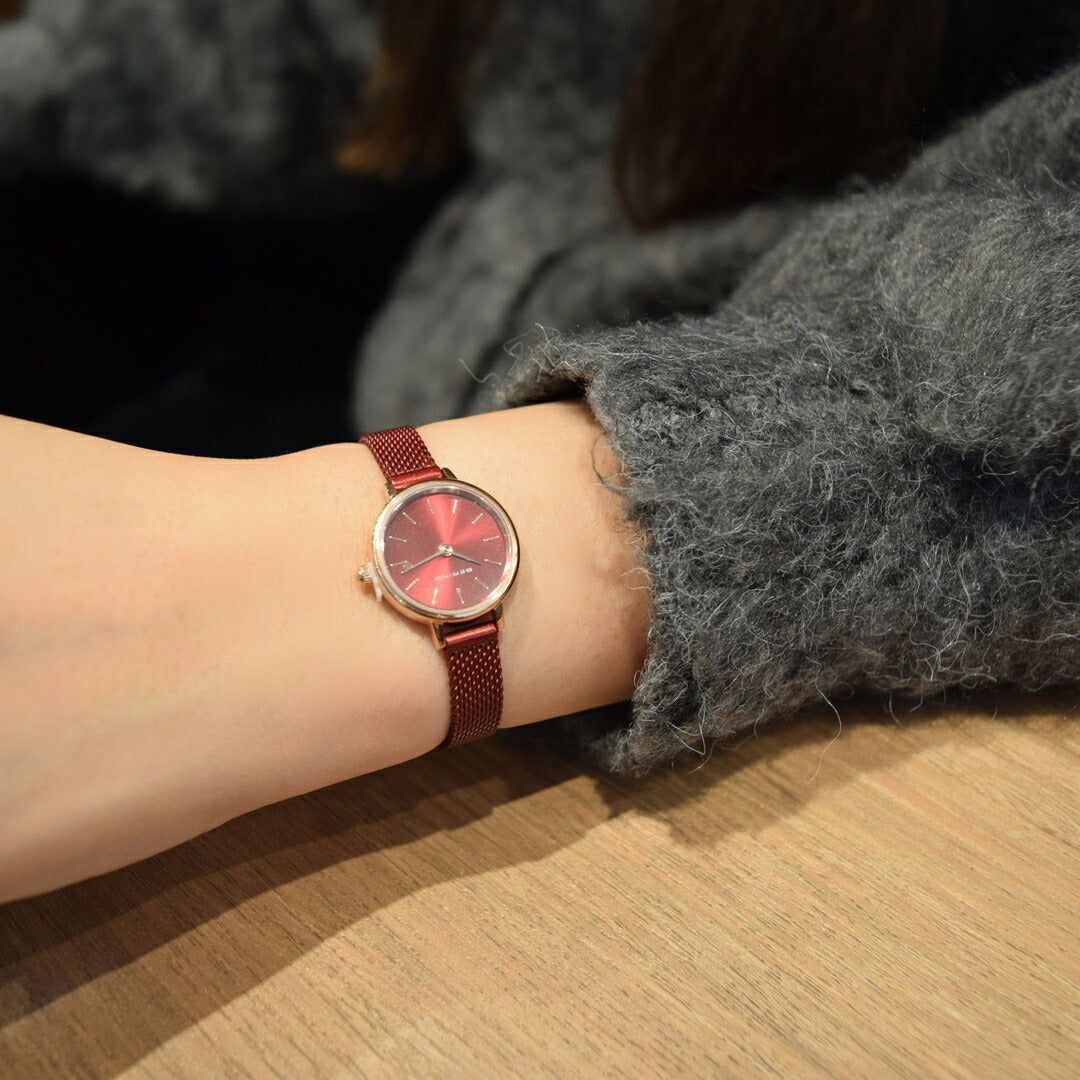ベーリング BERING 腕時計 レディース クラシック ミニ レッド Classic Mini 11022-363【2025 新作】