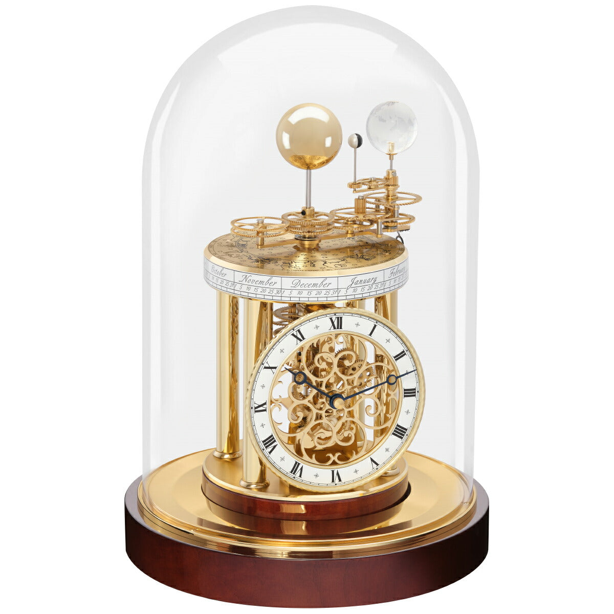 ヘルムレ Hermle 置き時計 アストロラビウム ASTROLABIUM 天体時計 22836-072987