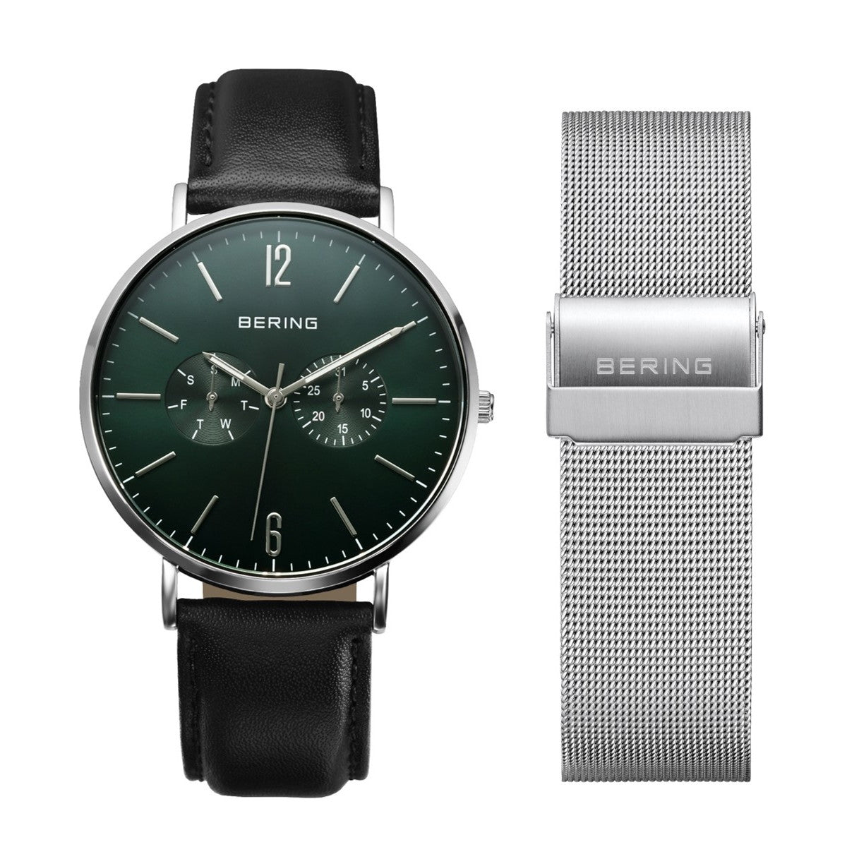 ベーリング BERING 腕時計 メンズ レディース チェンジズ ディープグリーン Changes Deep green 14240-409 替えベルト付き【2025 新作】