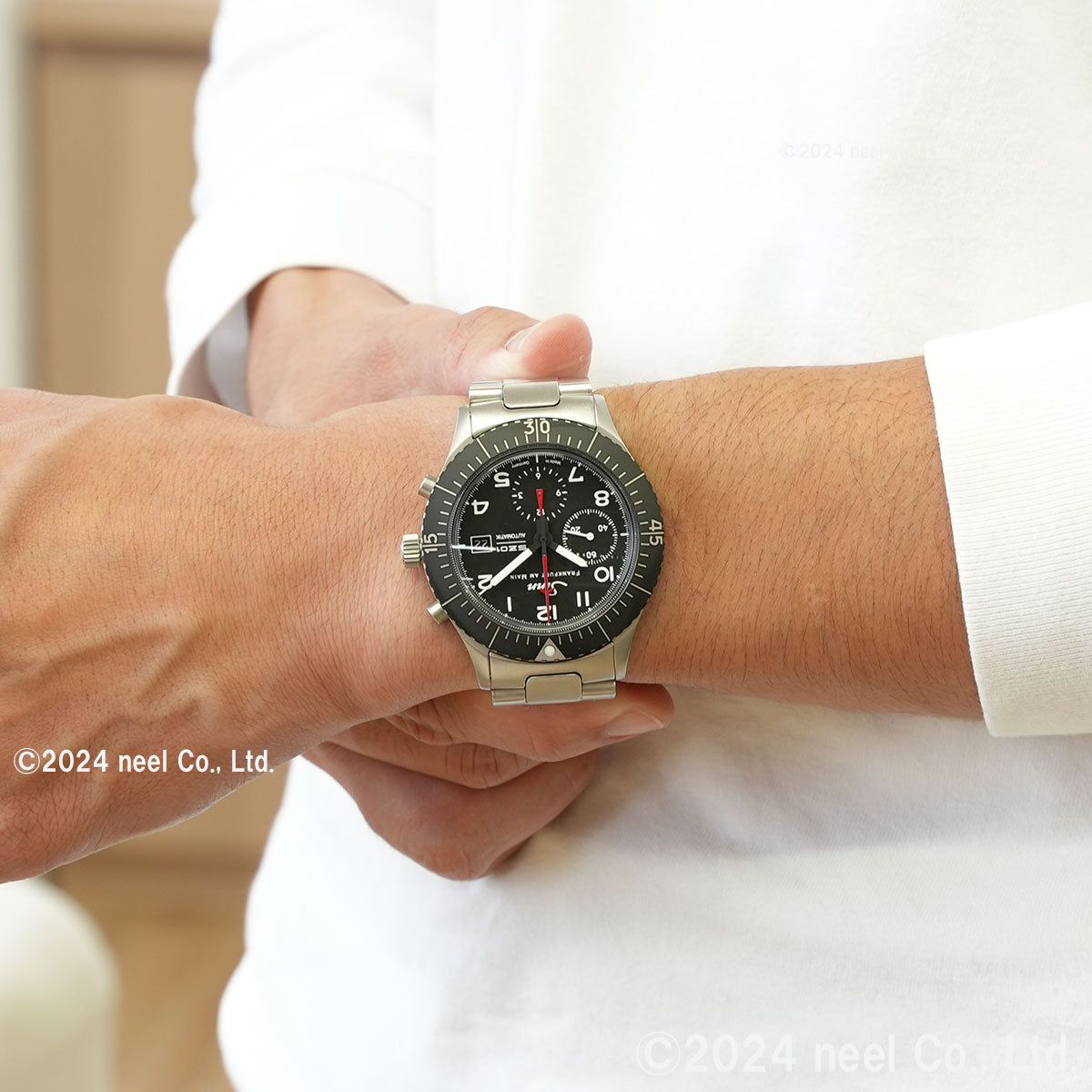 Sinn ジン 156.1 自動巻き 腕時計 メンズ Instrument Chronographs インストゥルメント クロノグラフ ステンレスバンド ドイツ製【60回分割手数料無料!】