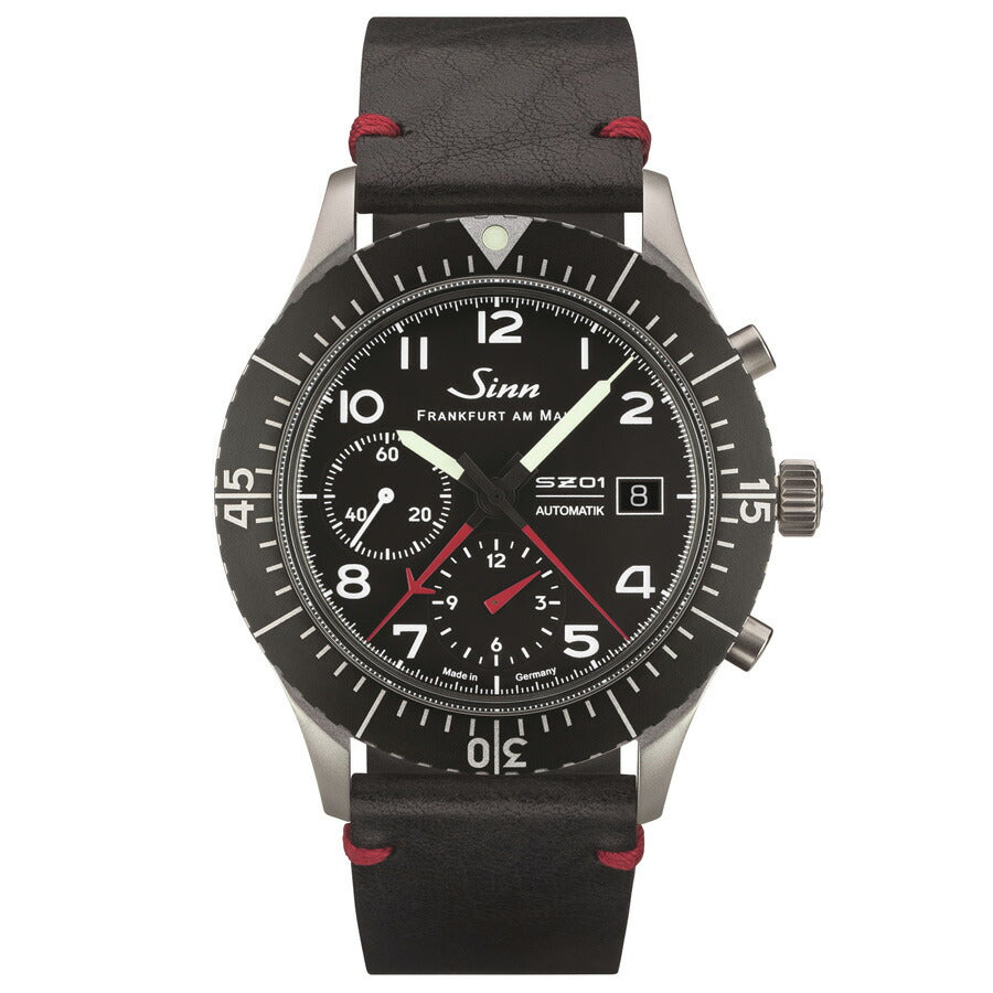 Sinn ジン 156.1 自動巻き 腕時計 メンズ Instrument Chronographs インストゥルメント クロノグラフ カウレザーストラップ ドイツ製【60回分割手数料無料!】