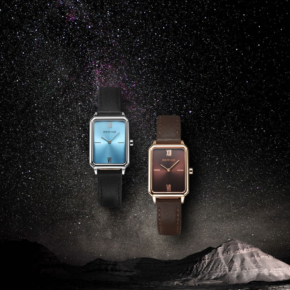 ベーリング BERING 腕時計 レディース クラシック レクタングル レザー ブラウン Ladies Unisex Classic Rectangle Leather 17423-565【2025 新作】