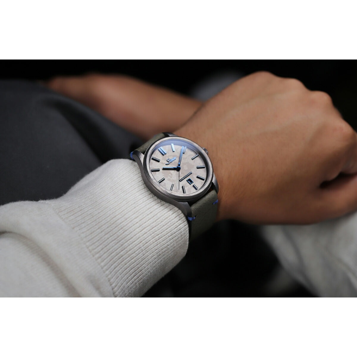 Sinn ジン 1800.TITANDAMASZENER チタンダマスカス 自動巻き 腕時計 メンズ ドイツ製 世界限定100本【60回分割手数料無料!】