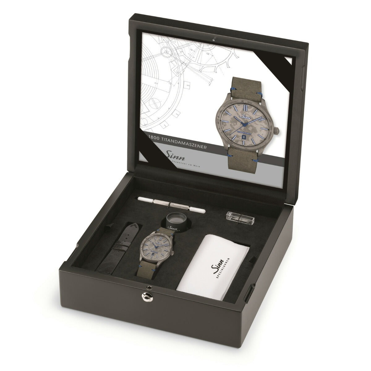 Sinn ジン 1800.TITANDAMASZENER チタンダマスカス 自動巻き 腕時計 メンズ ドイツ製 世界限定100本【60回分割手数料無料!】