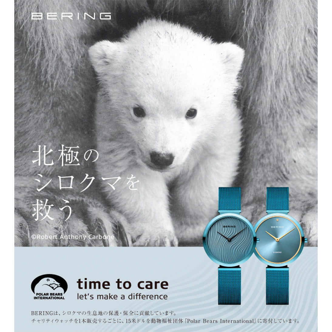 ベーリング BERING 腕時計 レディース チャリティー タイムトゥケア CHARITY time to care 18132-CHARITY2【2025 新作】