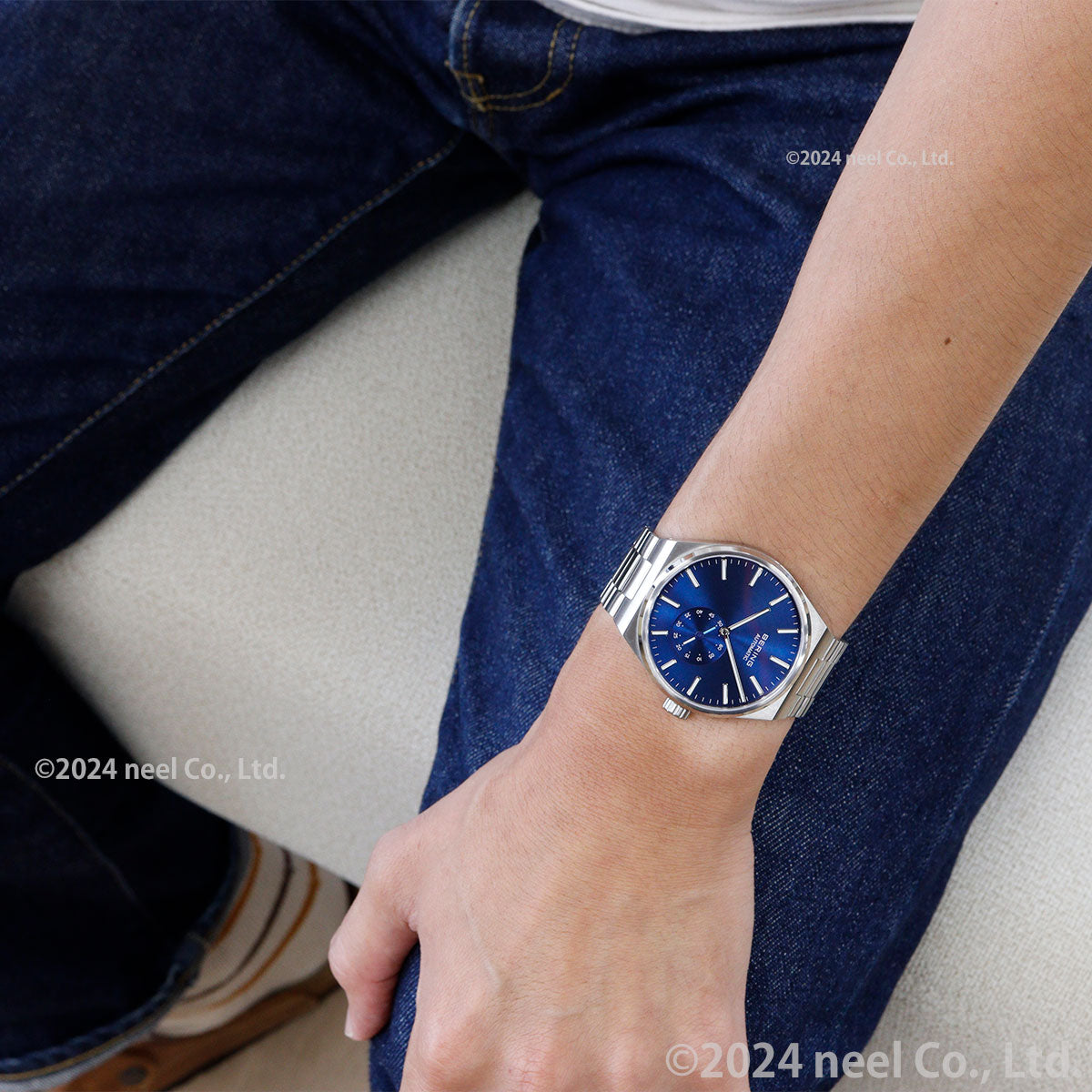 ベーリング BERING 自動巻き 腕時計 メンズ レディース オートマチック アークティックサークル ブルー×シルバー AUTOMATIC ARCTIC CIRCLE BLUE SILVER 19441-707