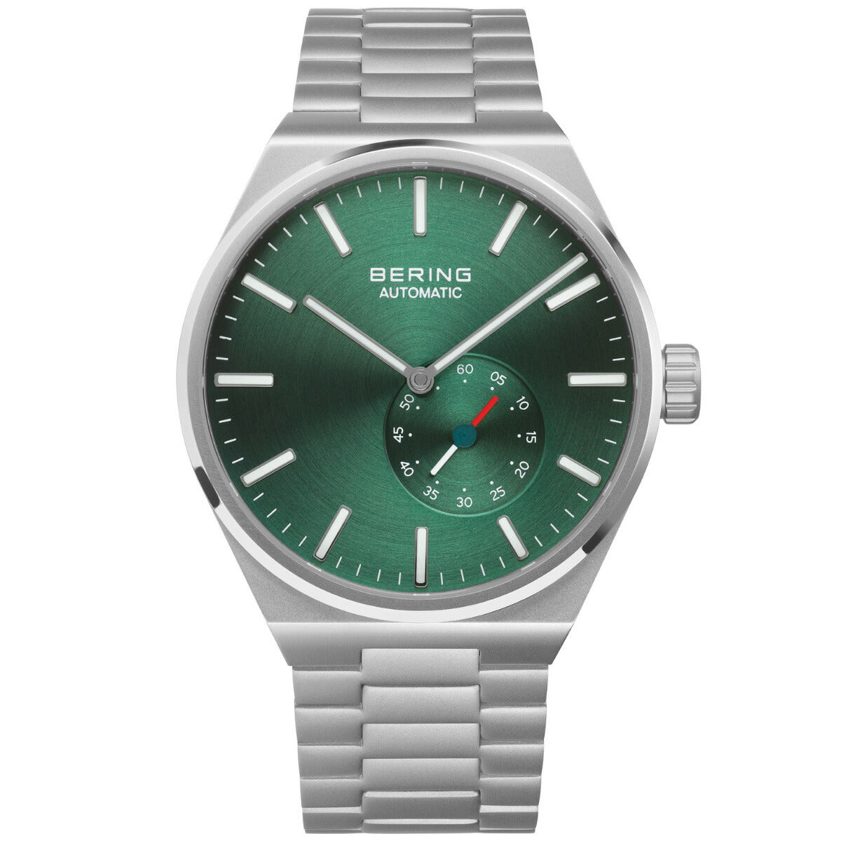ベーリング BERING 自動巻き 腕時計 メンズ レディース オートマチック アークティックサークル グリーン×シルバー AUTOMATIC ARCTIC CIRCLE GREEN SILVER 19441-708