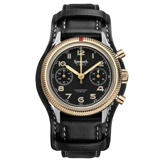 ハンハルト hanhart 腕時計 メンズ パイオニア 417ES 1954 バイカラー フライバック 39 PIONEER 417 Bicolor Flyback 39 手巻き 1H701L.910-7010