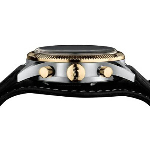 ハンハルト hanhart 腕時計 メンズ パイオニア 417ES 1954 バイカラー フライバック 39 PIONEER 417 Bicolor Flyback 39 手巻き 1H701L.910-7010