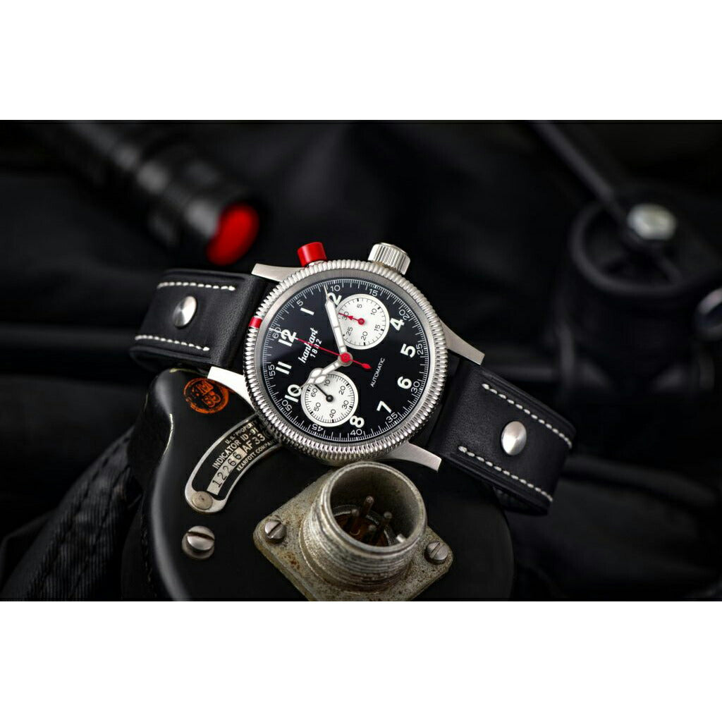 ハンハルト hanhart 腕時計 メンズ パイオニア マークワン パンダ PIONEER Mk I Panda 自動巻き 1H714.211-7010-UB