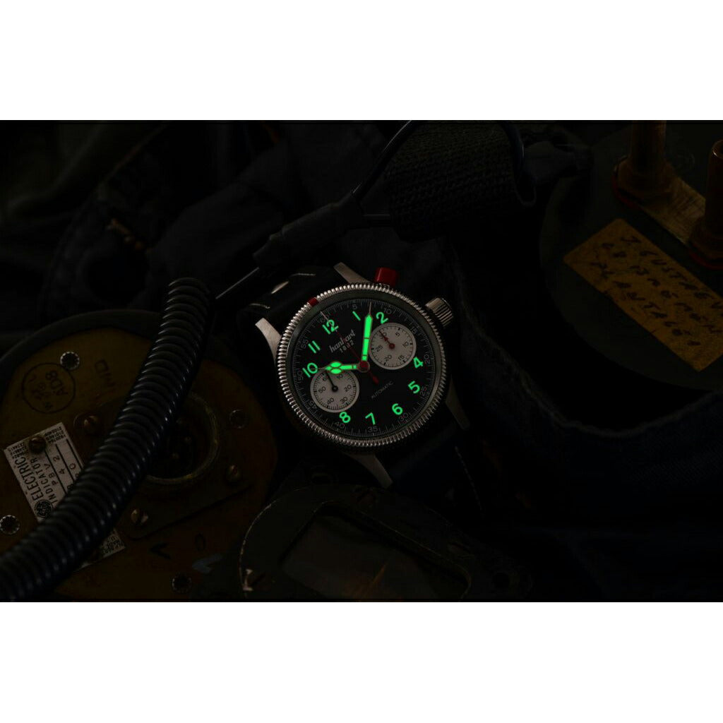 ハンハルト hanhart 腕時計 メンズ パイオニア マークワン パンダ PIONEER Mk I Panda 自動巻き 1H714.211-7010-UB