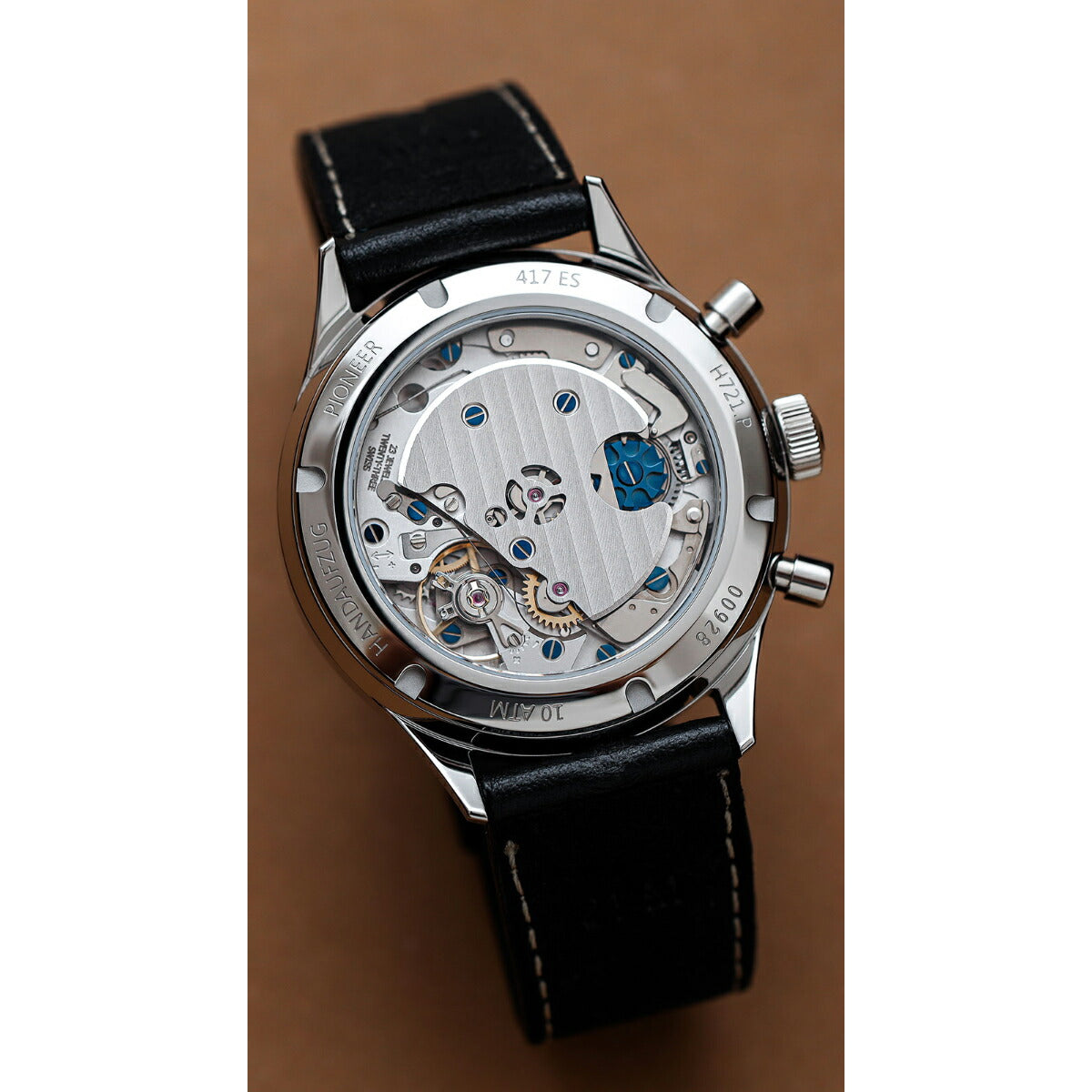 ハンハルト hanhart 腕時計 メンズ パイオニア 417ES フライバック パンダ 42 PIONEER 417ES Flyback Panda 42 手巻き 1H721.201-7010