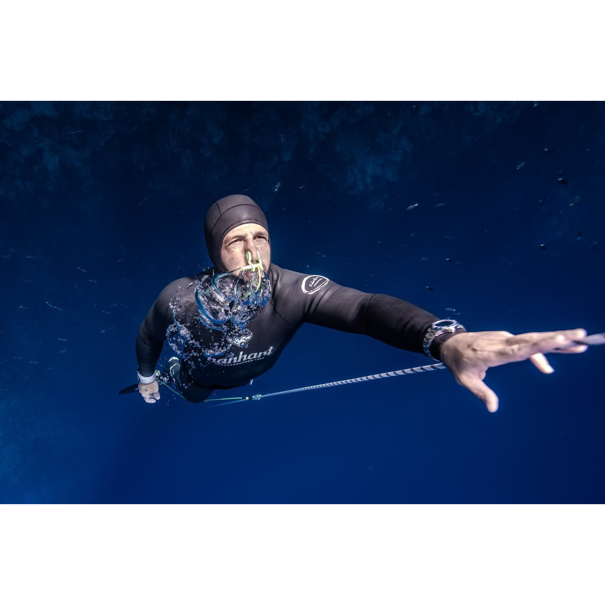 ハンハルト hanhart 腕時計 メンズ アクアスフィア フリーフォール AQUASPHERE FREEFALL ブルー 自動巻き 1H772.270-6428