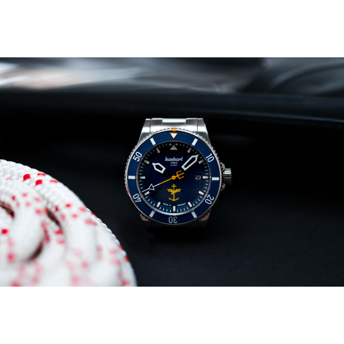 ハンハルト hanhart 腕時計 メンズ フライ ネイビー エアロスフィア リミテッドエディション MFG5 1H774.274-6428【2024 新作】