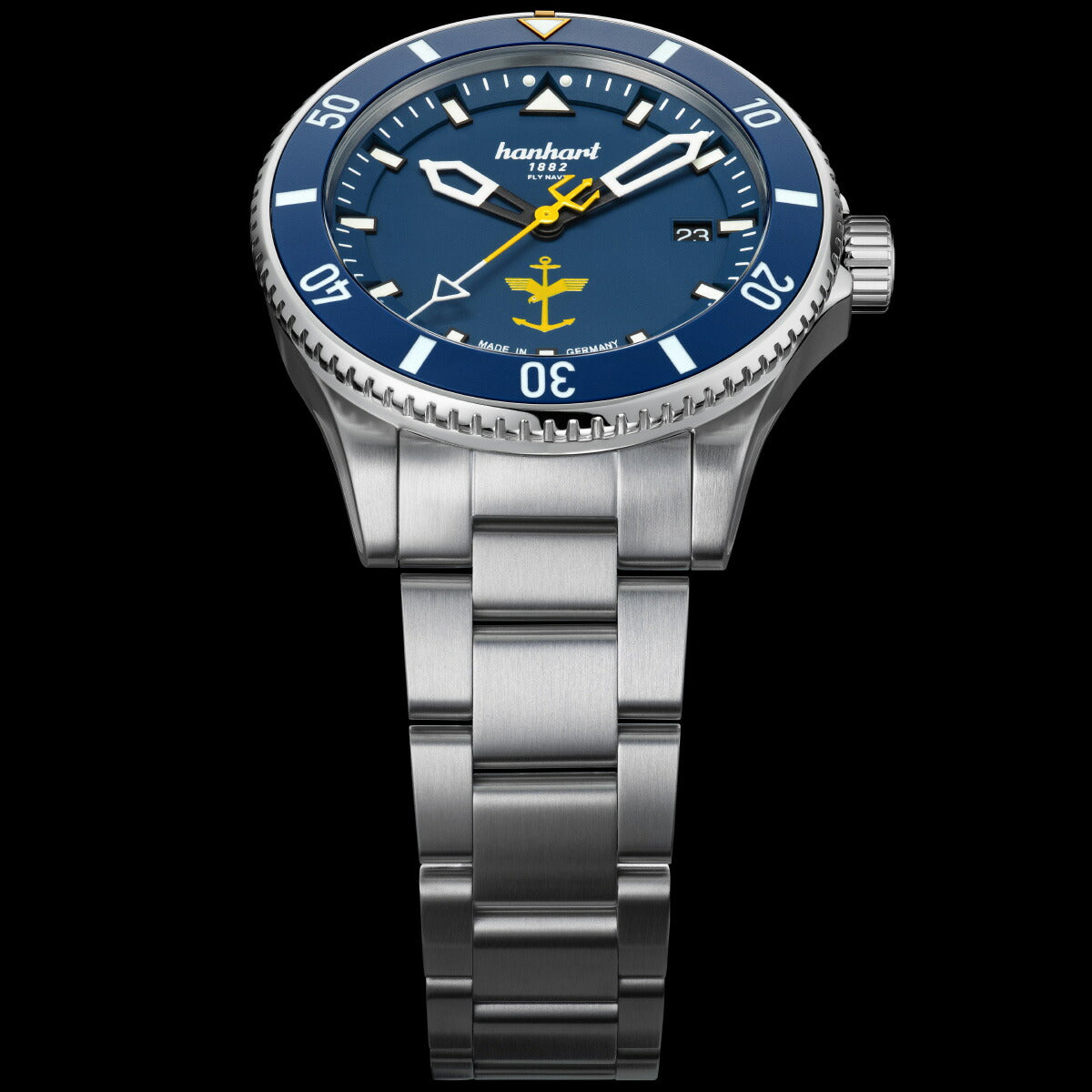 ハンハルト hanhart 腕時計 メンズ フライ ネイビー エアロスフィア リミテッドエディション MFG5 1H774.274-6428【2024 新作】