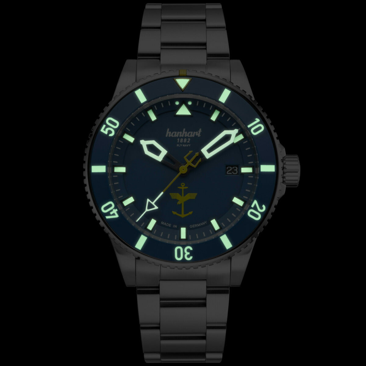 ハンハルト hanhart 腕時計 メンズ フライ ネイビー エアロスフィア リミテッドエディション MFG5 1H774.274-6428【2024 新作】
