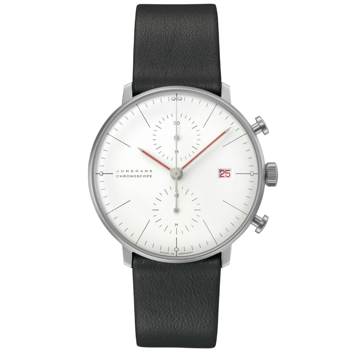 ユンハンス JUNGHANS Max Bill Chronoscope Bauhaus マックス ビル クロノスコープ バウハウス 腕時計 メンズ 自動巻き クロノグラフ 27 4303 02【60回分割手数料無料!】