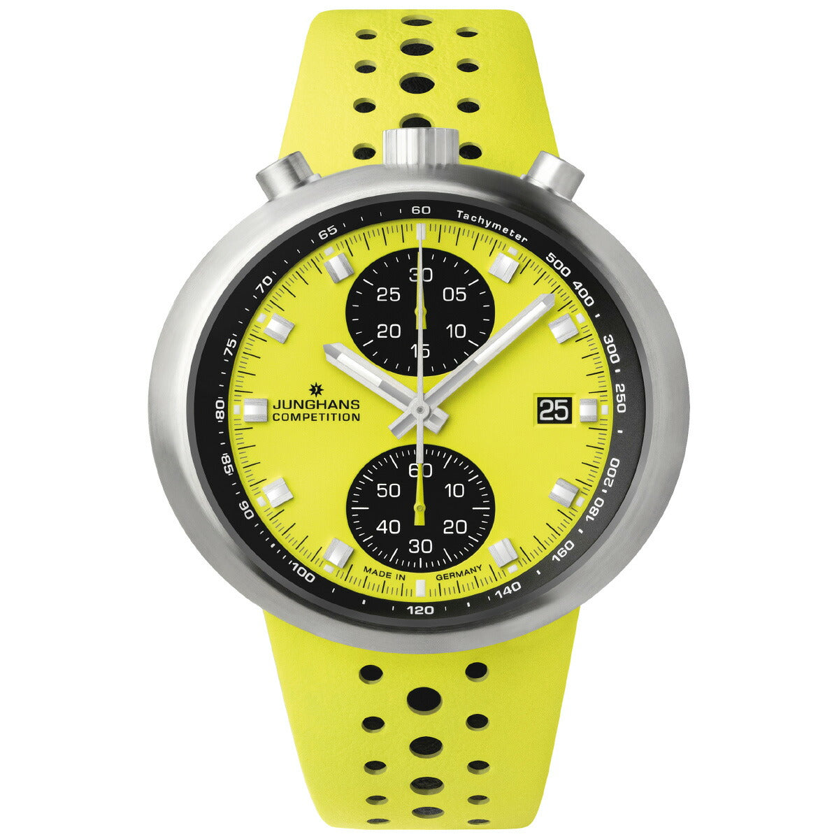 ユンハンス JUNGHANS 1972 Competition FIS Edition Lemon 1972 コンペティション FIS エディション レモン 腕時計 メンズ 自動巻き クロノグラフ 限定150本 27 4305 00【60回分割手数料無料!】