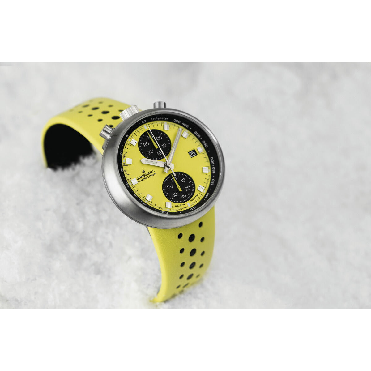 ユンハンス JUNGHANS 1972 Competition FIS Edition Lemon 1972 コンペティション FIS エディション レモン 腕時計 メンズ 自動巻き クロノグラフ 限定150本 27 4305 00【60回分割手数料無料!】