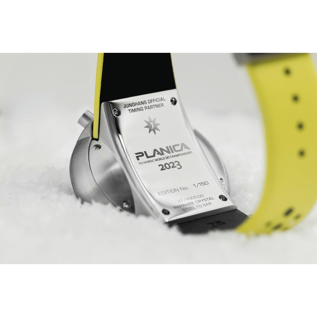 ユンハンス JUNGHANS 1972 Competition FIS Edition Lemon 1972 コンペティション FIS エディション レモン 腕時計 メンズ 自動巻き クロノグラフ 限定150本 27 4305 00【60回分割手数料無料!】