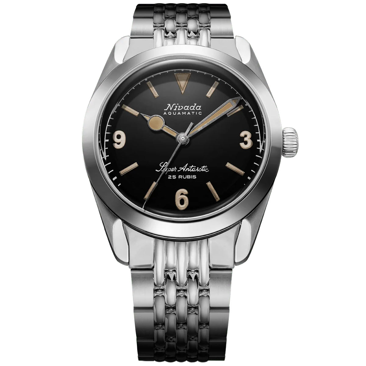 ニバダ グレンヒェン NIVADA GRENCHEN スーパーアンタークティック 3.6.9 ブラック ライスブレスレット 32032A04 腕時計 メンズ 自動巻き ANTARCTIC【60回分割手数料無料!】