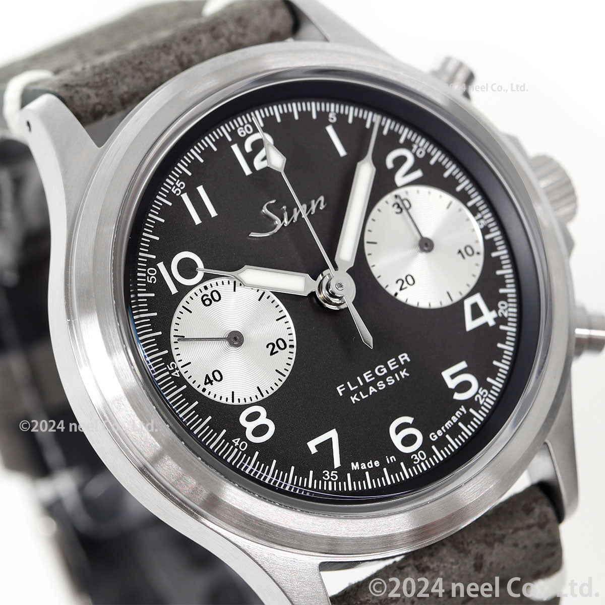 Sinn ジン 356.FLIEGER.KLASSIK.JUB 自動巻き 腕時計 メンズ クロノグラフ ボアレザーストラップ ドイツ製【60回分割手数料無料!】