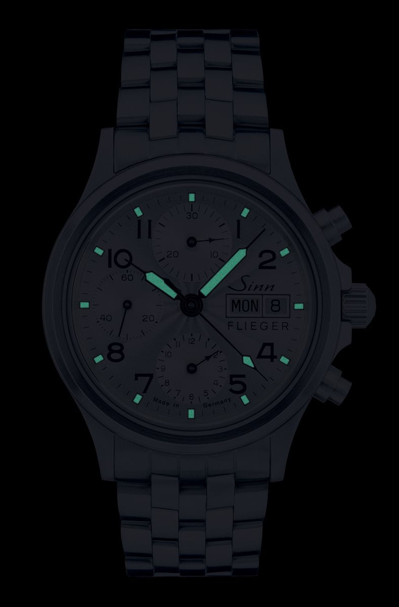 Sinn ジン 356.SA.FLIEGER.III 自動巻き 腕時計 メンズ Instrument Chronographs インストゥルメント クロノグラフ カウレザーストラップ ドイツ製【60回分割手数料無料!】