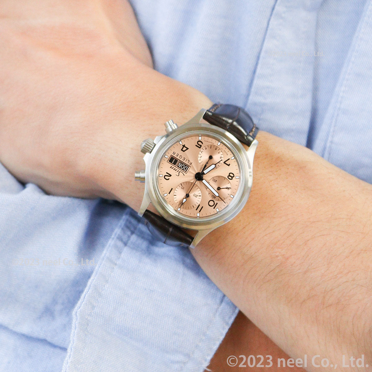 Sinn ジン 356.SA.FLIEGER.II 自動巻き 腕時計 メンズ Instrument Chronographs インストゥルメント クロノグラフ アリゲーターストラップ ドイツ製【60回分割手数料無料!】