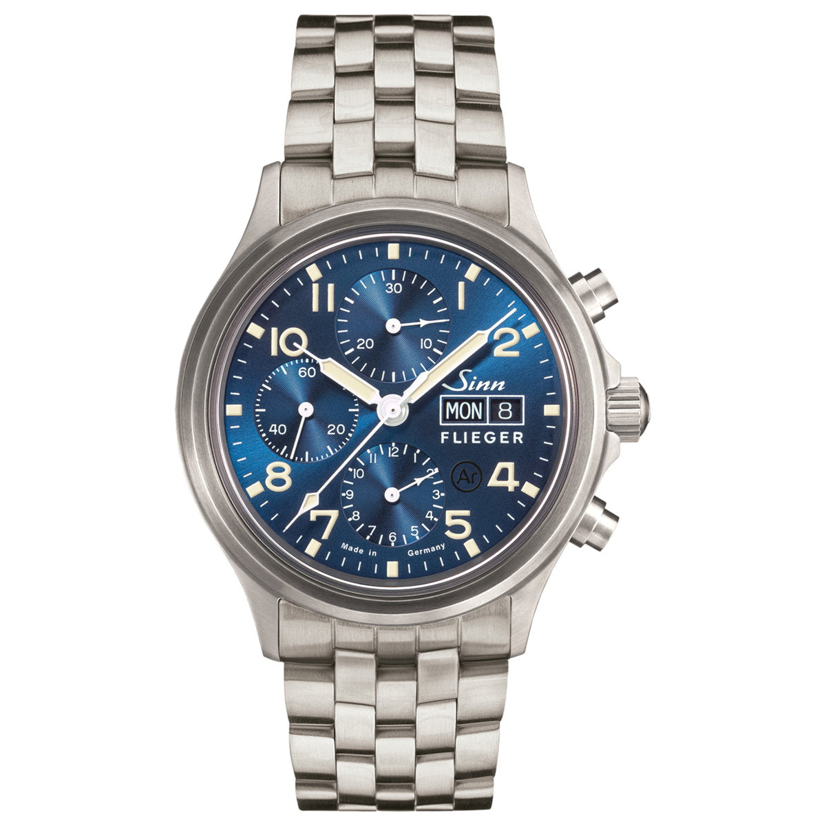 Sinn ジン 358.SA.FLIEGER.B.E 自動巻き 腕時計 メンズ Instrument Chronographs インストゥルメント クロノグラフ ステンレスバンド ドイツ製【60回分割手数料無料!】