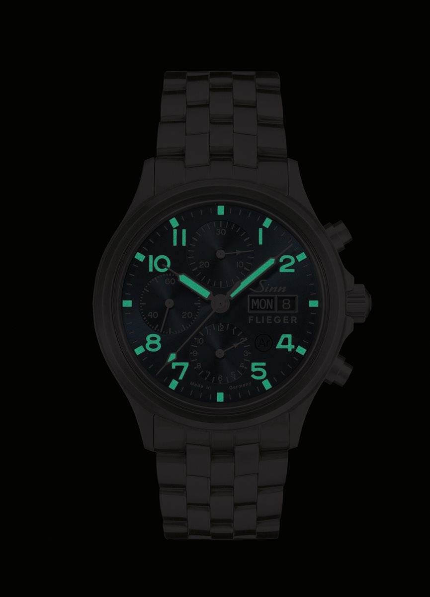Sinn ジン 358.SA.FLIEGER.B.E 自動巻き 腕時計 メンズ Instrument Chronographs インストゥルメント クロノグラフ ステンレスバンド ドイツ製【60回分割手数料無料!】