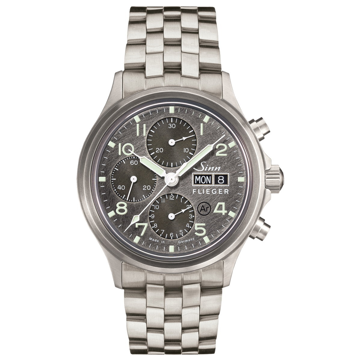 Sinn ジン 358.SA.FLIEGER.DS 自動巻き 腕時計 メンズ Instrument Chronographs インストゥルメント クロノグラフ ステンレスバンド ドイツ製【60回分割手数料無料!】
