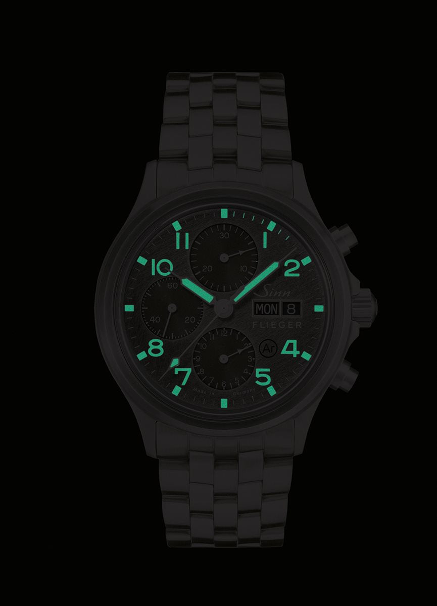 Sinn ジン 358.SA.FLIEGER.DS 自動巻き 腕時計 メンズ Instrument Chronographs インストゥルメント クロノグラフ ステンレスバンド ドイツ製【60回分割手数料無料!】