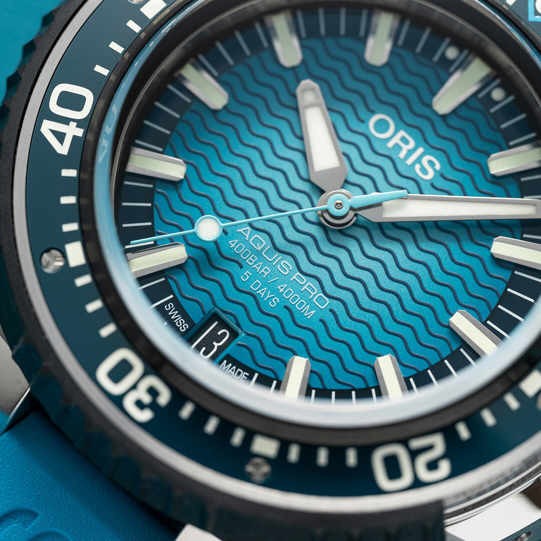 オリス ORIS アクイスプロ4000M AQUIS ダイバーズウォッチ 腕時計 メンズ 自動巻き 01 400 7777 7155-Set【60回分割手数料無料!】