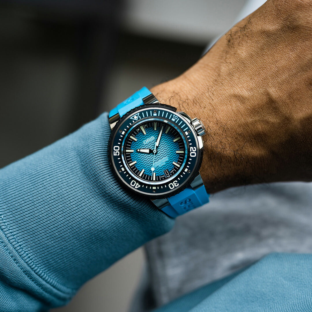 オリス ORIS アクイスプロ4000M AQUIS ダイバーズウォッチ 腕時計 メンズ 自動巻き 01 400 7777 7155-Set【60回分割手数料無料!】