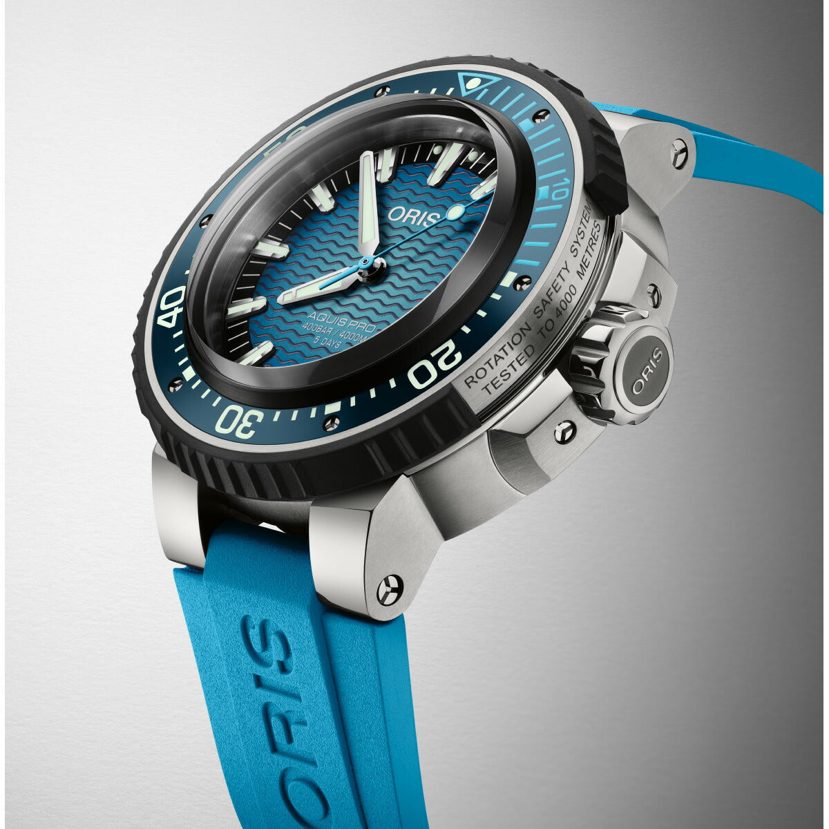 オリス ORIS アクイスプロ4000M AQUIS ダイバーズウォッチ 腕時計 メンズ 自動巻き 01 400 7777 7155-Set【60回分割手数料無料!】