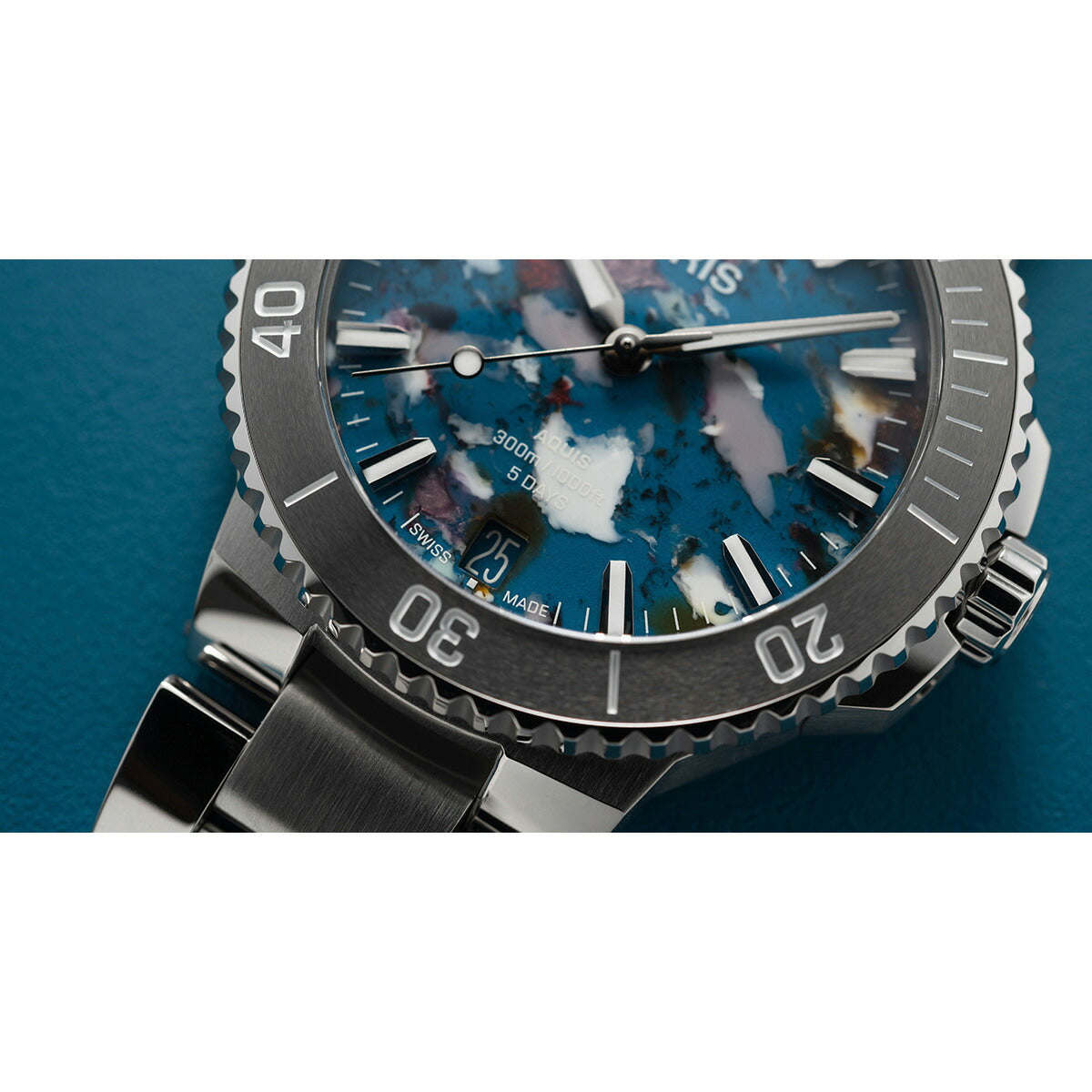 オリス ORIS アクイスデイト キャリバー400 アップサイクル AQUIS DATE ダイバーズウォッチ 腕時計 メンズ 自動巻き 01 400 7790 4150-07 8 23 02PEB【60回分割手数料無料!】